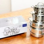 سرویس قابلمه استیل 9 پارچ کرکماز ترکیه مدل A1900
