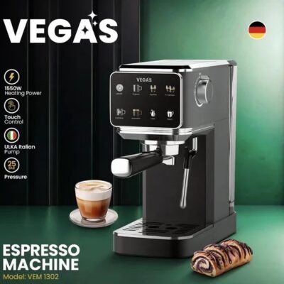 اسپرسوساز 25 بار وگاس مدل YEM1302
