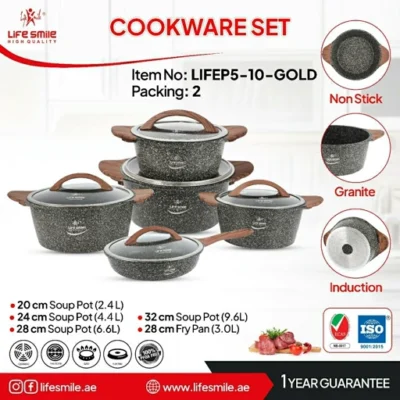 سرویس قابلمه گرانیتی 10 تکه لایف اسمال مدل LIFEP5